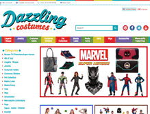 Tablet Screenshot of dazzlingcostumes.com
